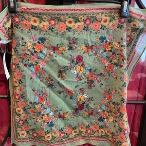 NWT Anthropologie floral print bandana scarf